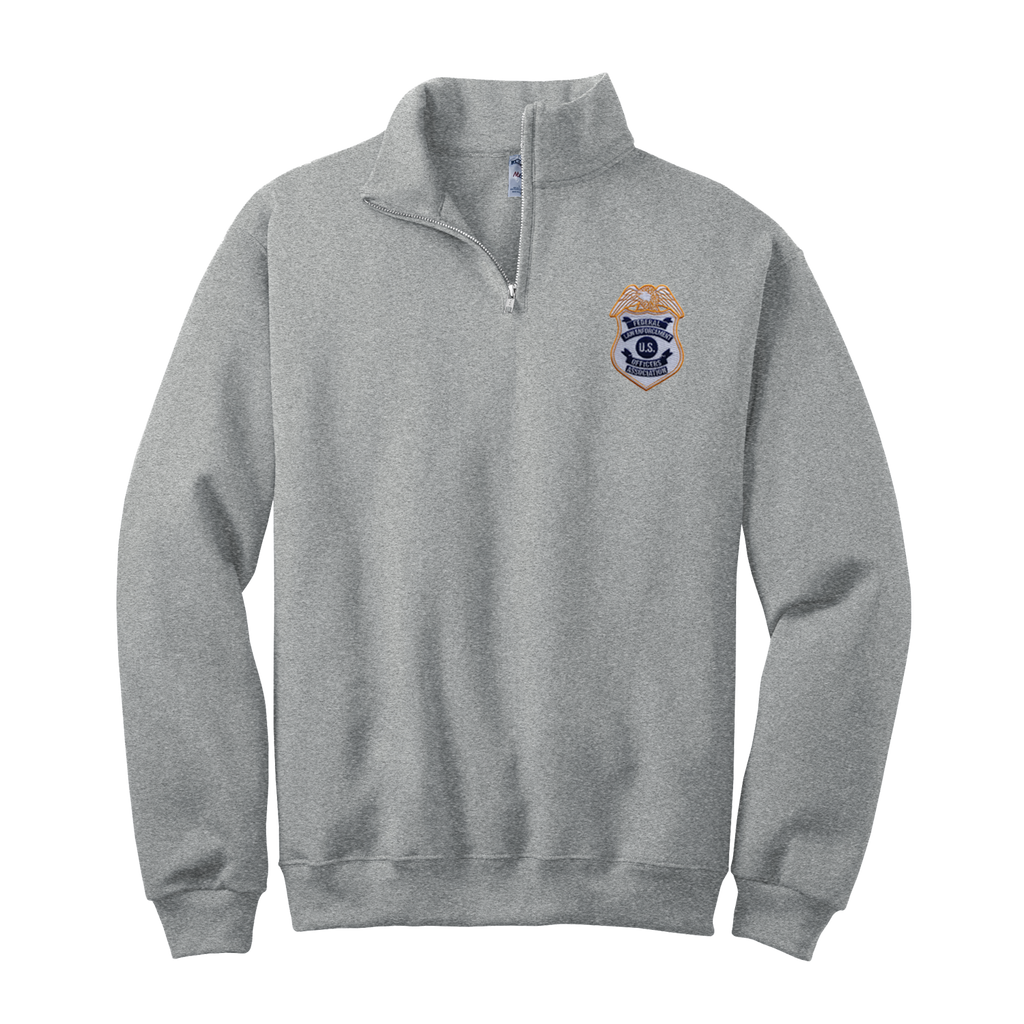 FLEOA Badge 1/4 Zip Cadet Sweatshirt
